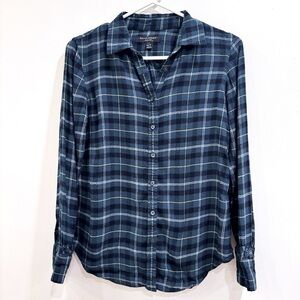 Banana Republic Blue Flannel Button Down Shirt